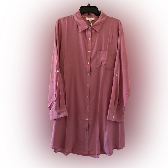 Umgee Printed Button Down Shirt